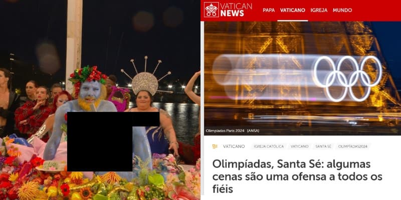 Blasfêmias nas Olimpíadas, reação conservadora e o Vaticano