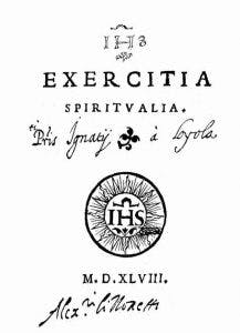 Exercitia Spiritualia (1548).Primeira Edição por Antonio Bladio (Roma)