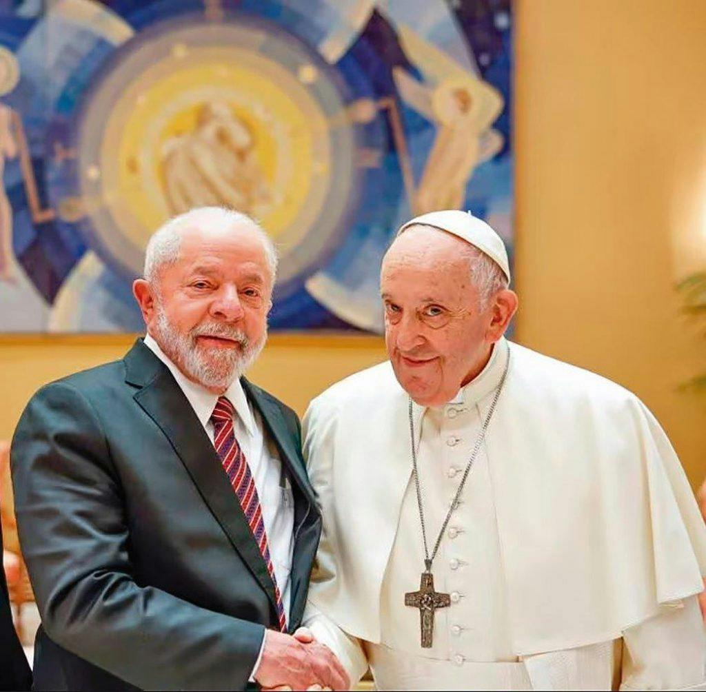 O Papa Francisco e Lula no dia 21 de junho. Foto: Ricardo Stuckert /Presidência de Brasil