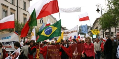 Marcha contra o aborto em Varsóvia