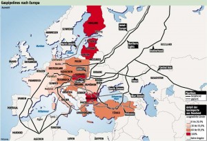 Como os dados indicam, cerca de metade dos Estados-membros da UE está dependente do gás russo, em alguns casos essa dependência é total.