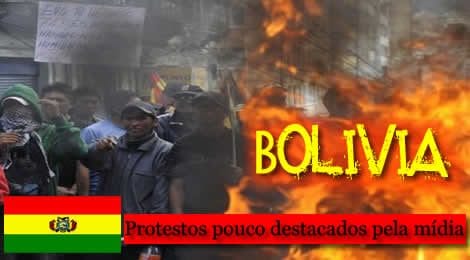No momento, você está visualizando Bolívia: protestos pouco  destacados pela mídia