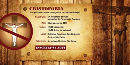 Participe da palestra Cristianofobia: Por que são mortos e perseguidos os cristãos de hoje?