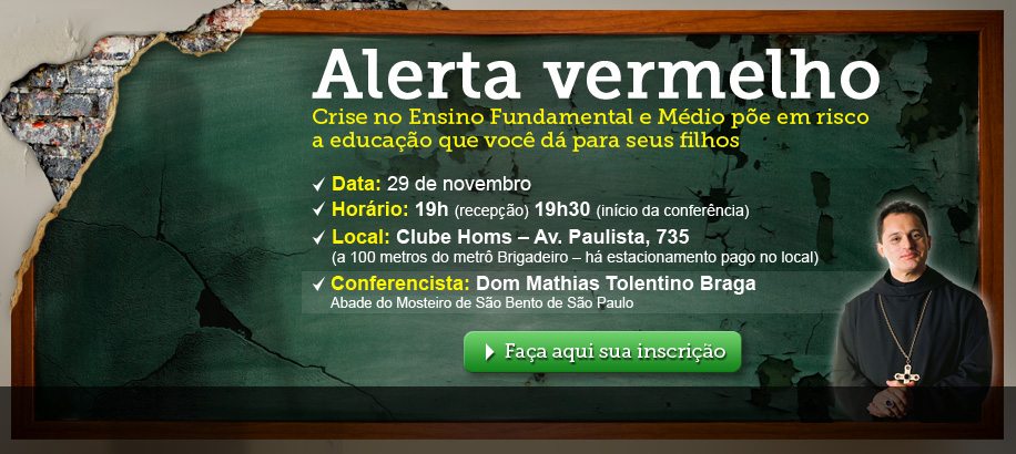 No momento, você está visualizando Faça já sua inscrição para a Conferência – ALERTA VERMELHO! Crise no ensino Fundamental e Médio põe em risco a educação de seus filhos