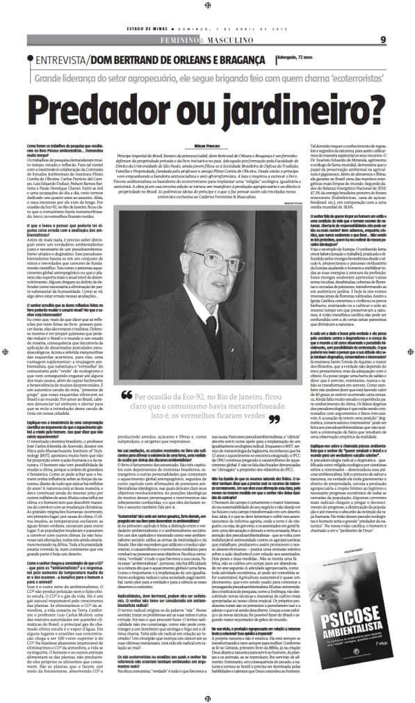 No momento, você está visualizando Excertos de uma fecunda entrevista