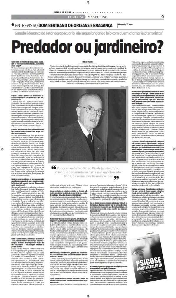 No momento, você está visualizando Excertos de uma fecunda entrevista