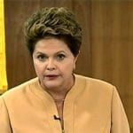 Presidente Dilma Rousseff e o pronunciamento