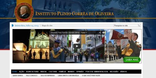 Novo site do Instituto Plinio Corrêa de Oliveira