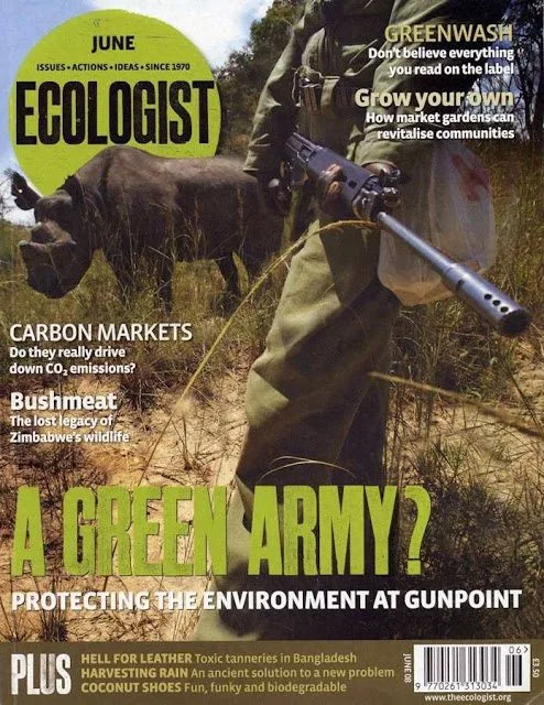 Revista "The Ecologist", capa de junho de 2008