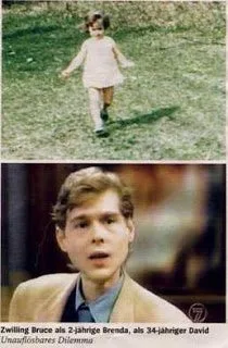 Depois que voltou a ser menino, Brian adotou o nome de Dadiv Reimer. Acima, "Brenda"