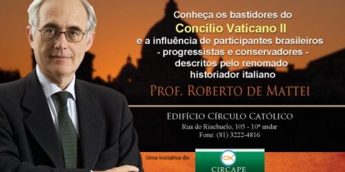 Roberto de Mattei em Recife – 9 de dezembro: Faça sua inscrição!