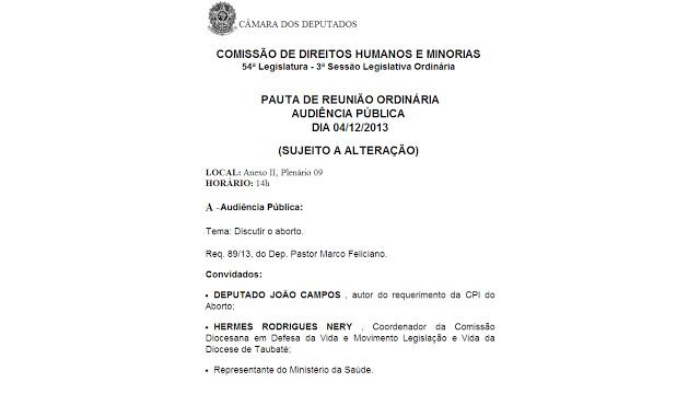 No momento, você está visualizando Câmara dos Deputados promoverá audiência pública sobre aborto