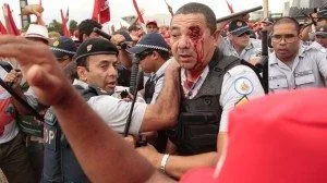 Um dos policiais feridos por ataque do MST