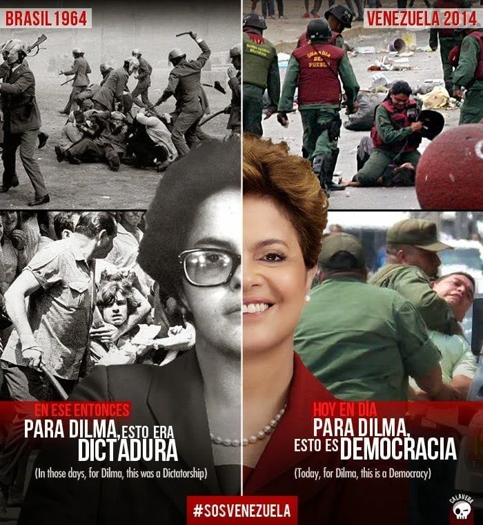 No momento, você está visualizando Dilma legitima os crimes políticos de Maduro