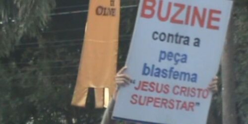 Assine o protesto e buzine contra a blasfêmia!