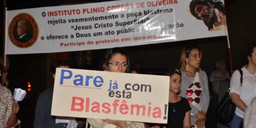 Na Sexta-Feira Santa, protesto contra peça blasfema e reparação a Nosso Senhor Jesus Cristo