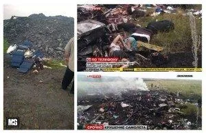 Destroços do boeing da Malaysia Airlines misturados com corpos de passageiros