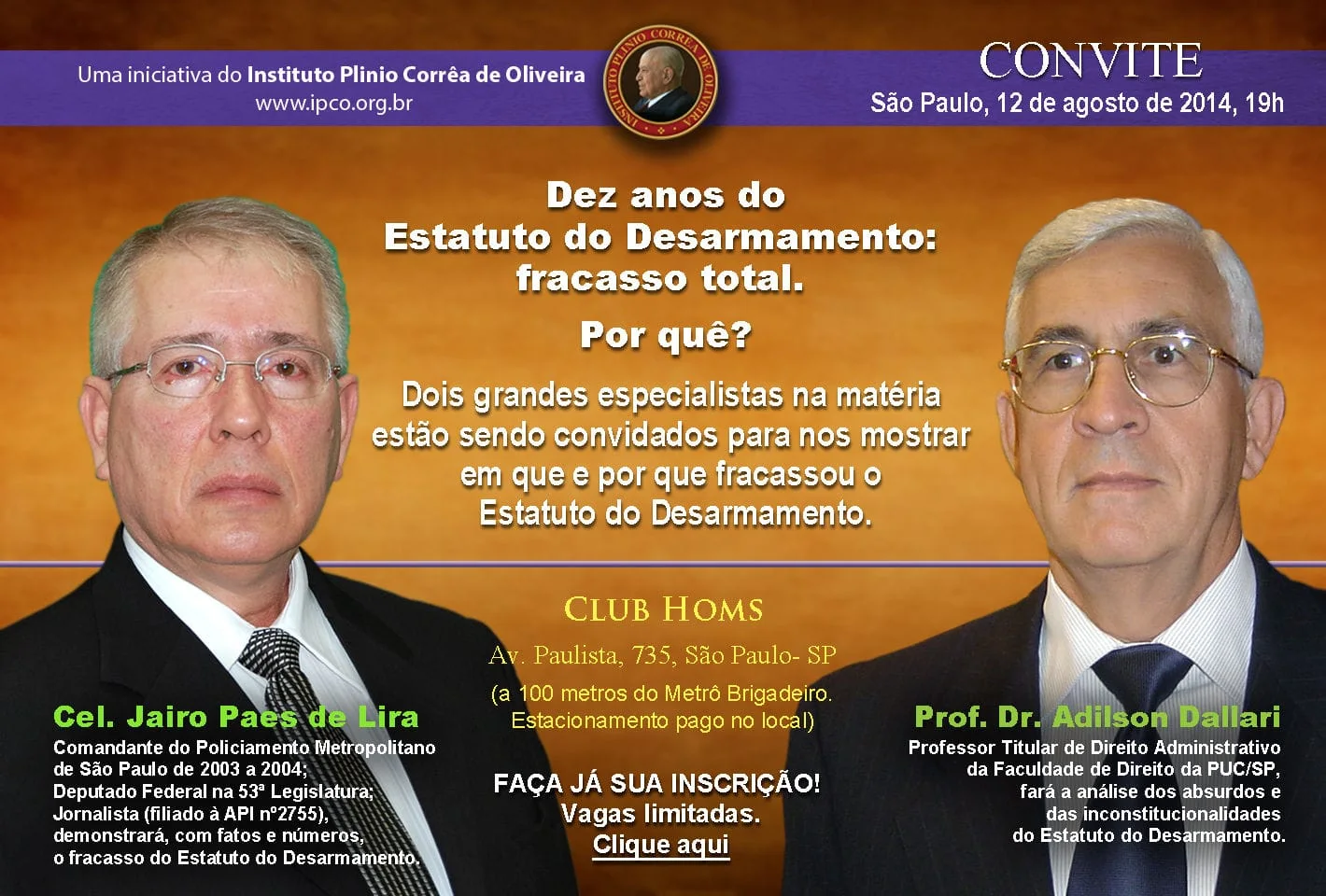 No momento, você está visualizando Conferência: 10 anos do Estatuto do Desarmamento – Fracasso total, por quê?