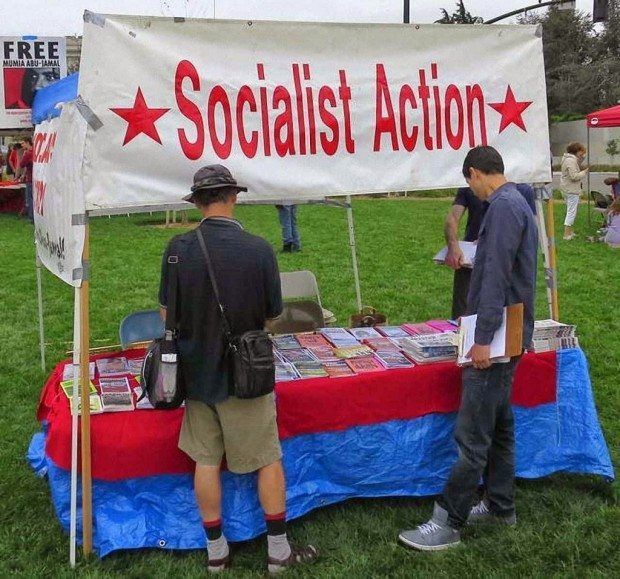 Militantismo socialista ostensivo na People’s Climate Rally, Oakland, California
