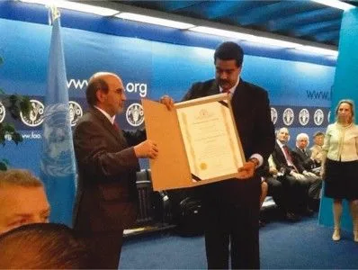Graziano vira piada ao conceder a… Maduro prêmio da FAO pelo combate à fome…