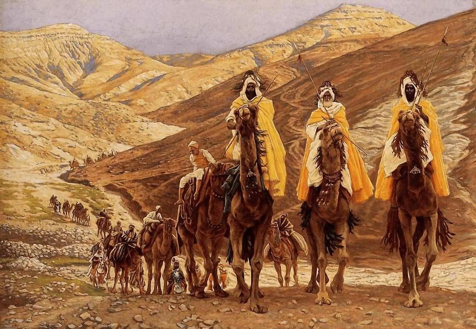 'A viagem dos Magos' (1894), Jacques-Joseph Tissot (1836-1902), pintor francês.