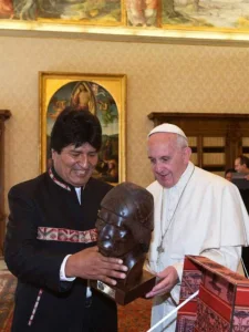 Francisco e Evo Morales