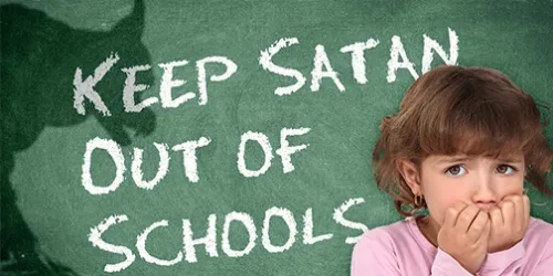 TFP americana alerta: “Mantenha satanás fora das escolas!”