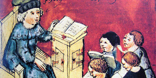 Nos mosteiros:  escolas gratuitas para crianças de todas as condições