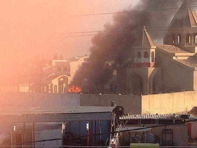 incendio-da-catedral-de-mosul-nessa-hora-o-frei-michaeel-estava-desaparecido-resgatando-documentos-historicos