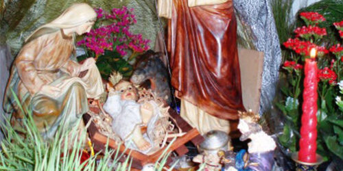 Junto ao Presepe