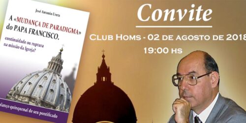 Inscreva-se para conferência sobre os 5 anos do Pontificado do Papa Francisco – 02/08/2018
