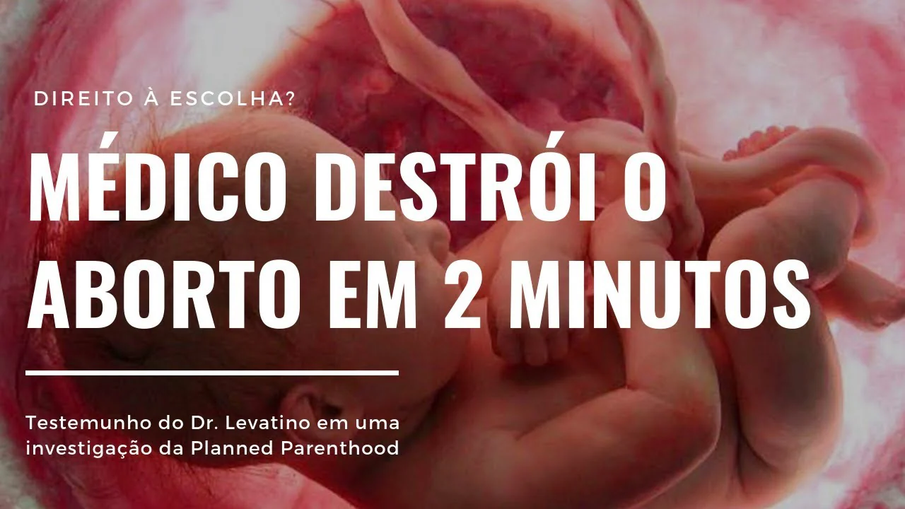 No momento, você está visualizando Aborto: Dr. Levatino destrói o “direito à escolha” em 2 minutos