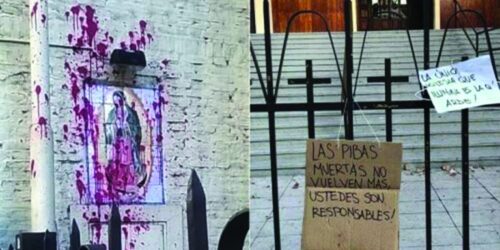 Movimento abortista vinga derrota com profanações