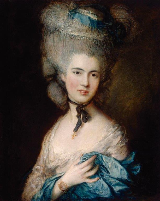 Dama Azul – Thomas Gainsborough (1727–1788). Hermitage Museum, São Petersburgo, Rússia.