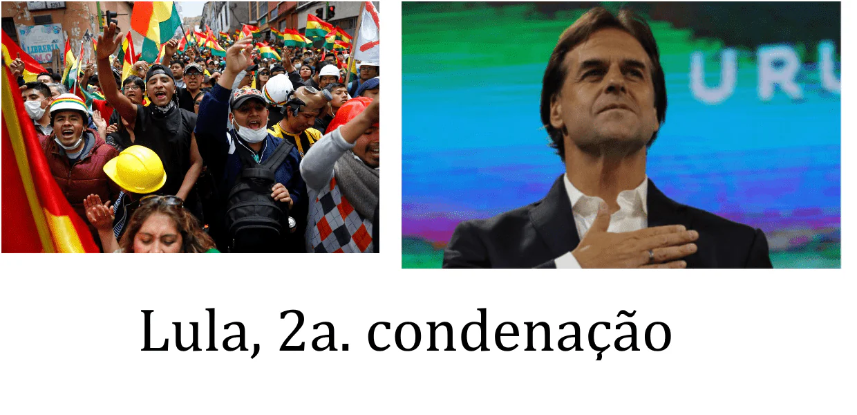 No momento, você está visualizando Três derrotas da Esquerda: Bolívia, Uruguai, Lula. Missão Providencial do Brasil!