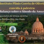 Convite: Conferência Um Balanço sobre o Sínodo da Amazônia – 21/11/2019