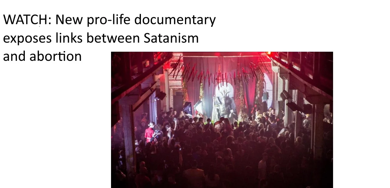 No momento, você está visualizando Aborto e satanismo: “acesso ao aborto é uma forma digna de adoração.”