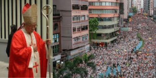 Cardeal Zen declara apoio aos jovens, que protestam em Hong Kong, contra o comunismo