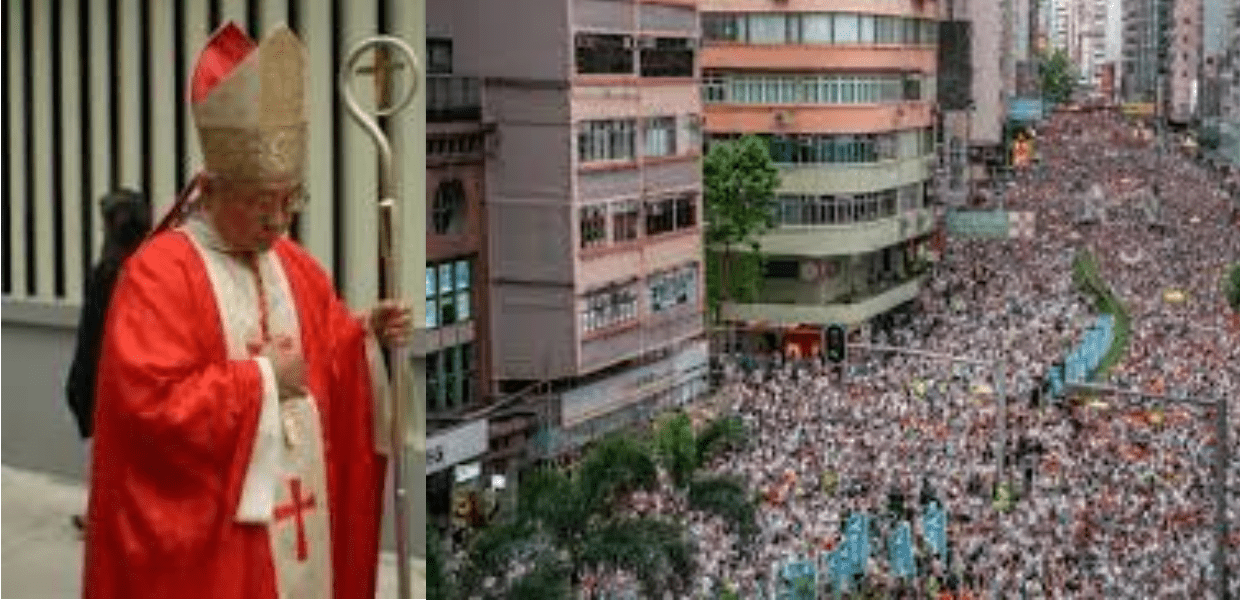 No momento, você está visualizando Cardeal Zen declara apoio aos jovens, que protestam em Hong Kong, contra o comunismo