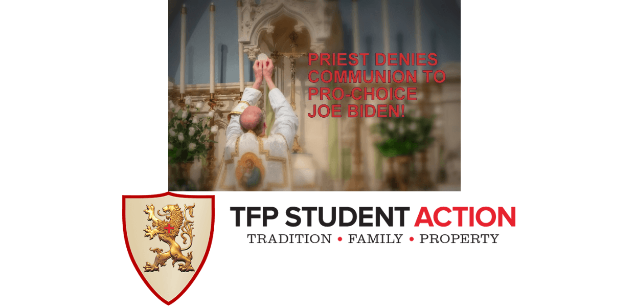 No momento, você está visualizando Sacerdote nega a Comunhão, ao pré candidato americano pró aborto, Joe Biden