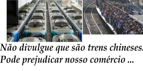 40 trens retirados de circulação: técnica chinesa, fabricação chinesa, falência chinesa
