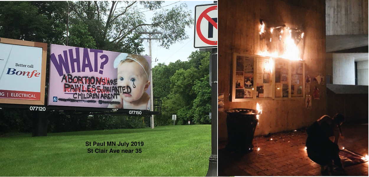 Leia mais sobre o artigo Mais de 100 agressões, vandalismos, assédios contra defensores Pró Vida (EUA)