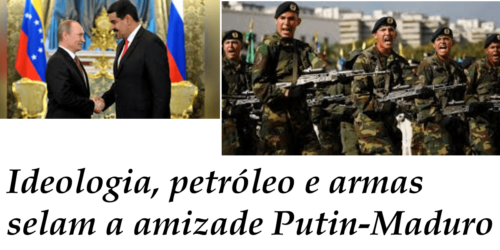 Rússia (Putin) continua sustentando a Venezuela, até militarmente. A opressão continua