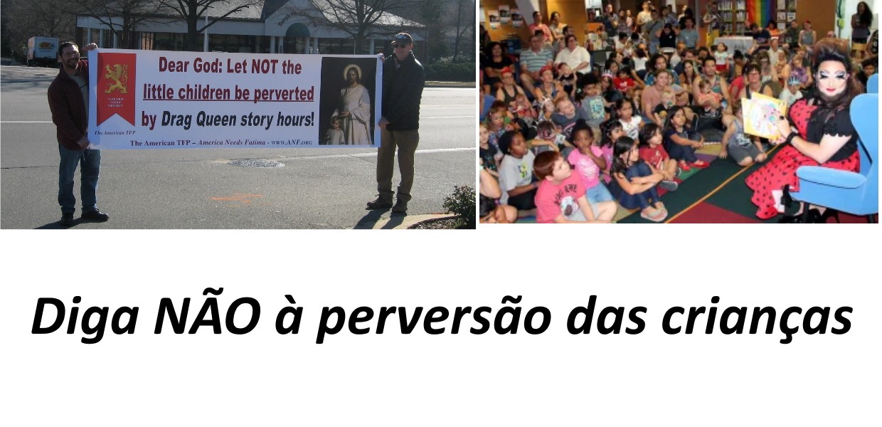 No momento, você está visualizando TFP americana em protesto contra evento do Drag Queen. Salvemos as crianças da perversão