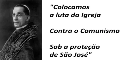 O Papa adverte:  “É preciso desconfiar da propaganda socialista”