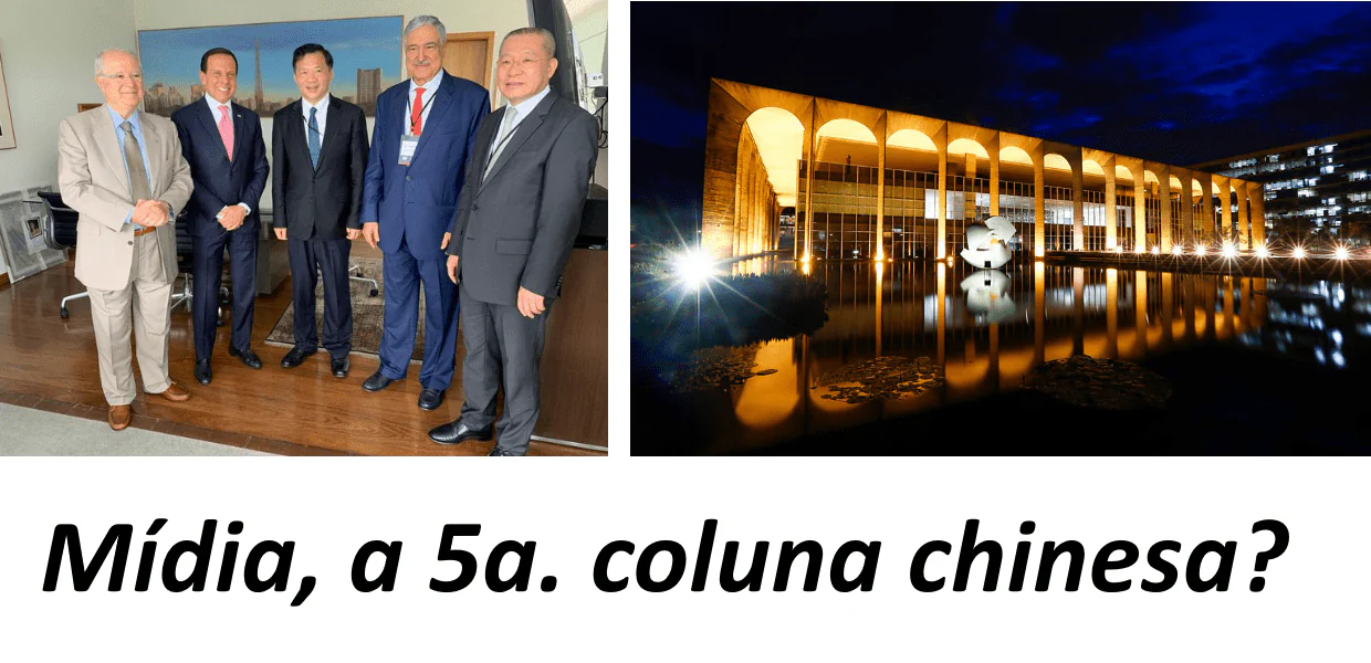 No momento, você está visualizando Acordo Band e China vai dando seus frutos amargos … contra a soberania nacional. Eduardo, Itamaraty X embaixador chinês