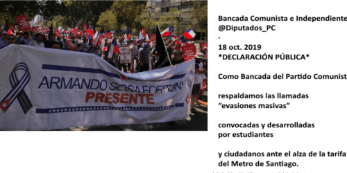 Cubanos livres protestam contra o comunismo: Chile não pode ser a nova Cuba
