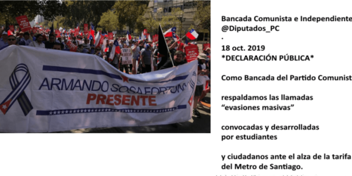 Cubanos livres protestam contra o comunismo: Chile não pode ser a nova Cuba
