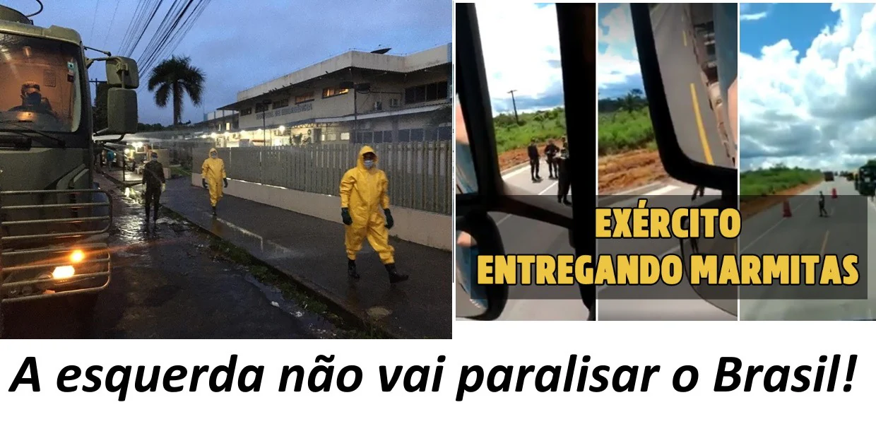 No momento, você está visualizando Exército faz desinfecção de hospitais, ruas e feiras em Macapá. E distribui marmitas a caminhoneiros