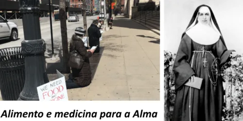 Católicos em Chicago, rezam em frente à Catedral, na Sexta Feira Santa. Resistência e Fé